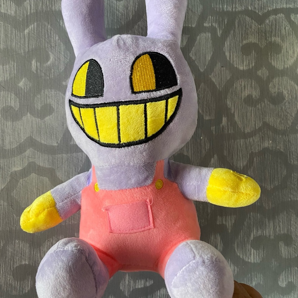 Cute Purple and Yellow Bunny Plush Toy - Unbranded